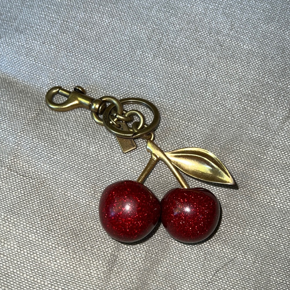 Coach Cherry Keychain